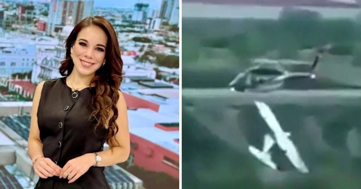 Se conoció el video del trágico accidente aéreo en el que murió Débora Estrella, la famosa conductora de TV mexicana